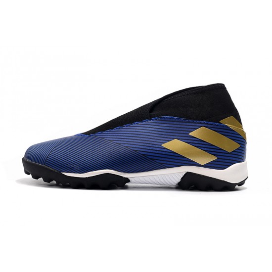 Kopačky Adidas Nemeziz 19.3 TF MD Modrý Zlatý