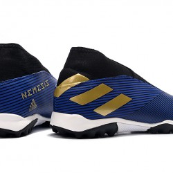 Kopačky Adidas Nemeziz 19.3 TF MD Modrý Zlatý