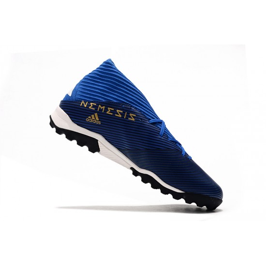 Kopačky Adidas Nemeziz 19.3 TF MD Modrý Bílý