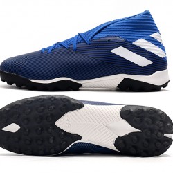 Kopačky Adidas Nemeziz 19.3 TF MD Modrý Bílý