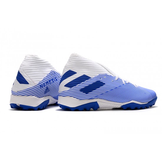 Kopačky Adidas Nemeziz 19.3 TF MD Bílý Modrý