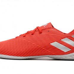 Kopačky Adidas Nemeziz 19.4 IN Červené Stříbrný