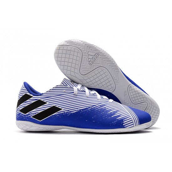 Kopačky Adidas Nemeziz 19.4 IN Bílý Modrý Černá