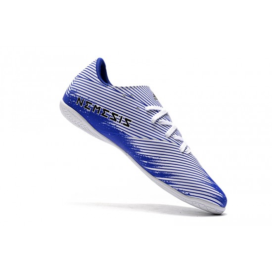 Kopačky Adidas Nemeziz 19.4 IN Bílý Modrý Černá