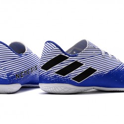 Kopačky Adidas Nemeziz 19.4 IN Bílý Modrý Černá