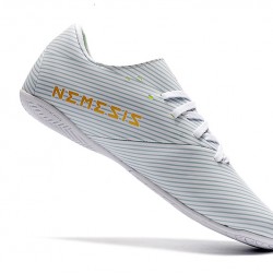 Kopačky Adidas Nemeziz 19.4 IN Bílý Zlatý