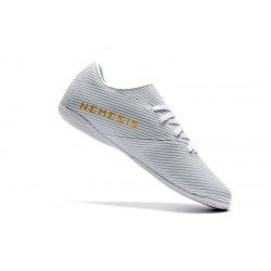 Kopačky Adidas Nemeziz 19.4 IN Bílý Zlatý