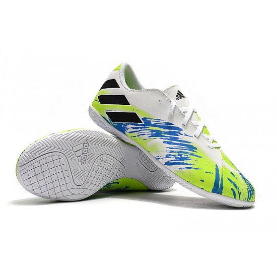 Kopačky Adidas Nemeziz 19.4 IN Bílý Zelená Černá