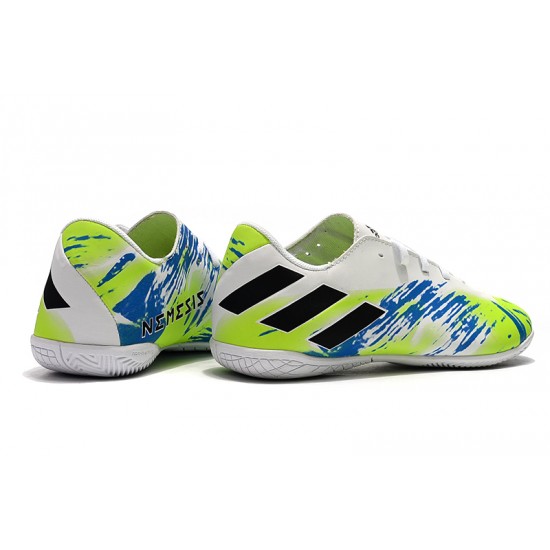 Kopačky Adidas Nemeziz 19.4 IN Bílý Zelená Černá