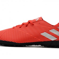 Kopačky Adidas Nemeziz 19.4 TF Červené Stříbrný