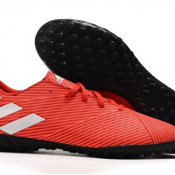 Kopačky Adidas Nemeziz 19.4 TF Červené Stříbrný