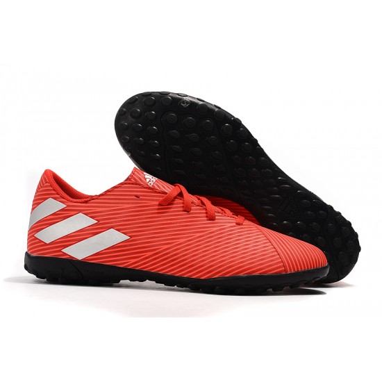 Kopačky Adidas Nemeziz 19.4 TF Červené Stříbrný