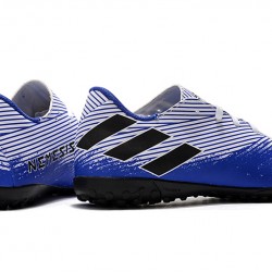 Kopačky Adidas Nemeziz 19.4 TF Bílý Modrý