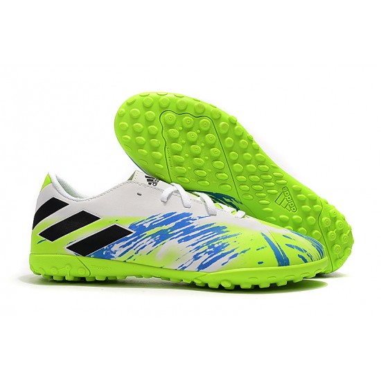 Kopačky Adidas Nemeziz 19.4 TF Bílý Zelená