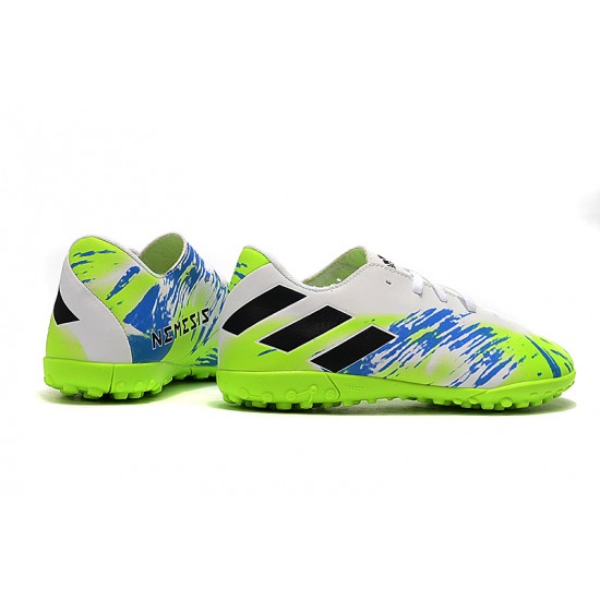 Kopačky Adidas Nemeziz 19.4 TF Bílý Zelená