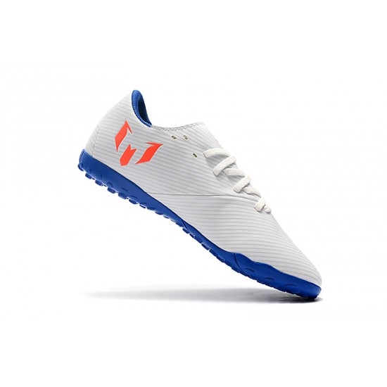 Kopačky Adidas Nemeziz 19.4 TF Bílý oranžový Modrý