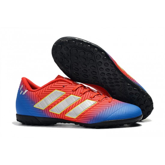 Kopačky Adidas Nemeziz Messi Tango 18.4 TF Červené Zlatý Modrý