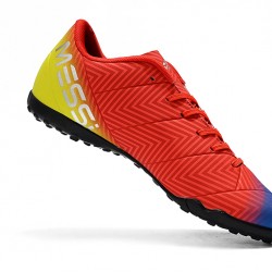 Kopačky Adidas Nemeziz Messi Tango 18.4 TF Červené Zlatý Modrý