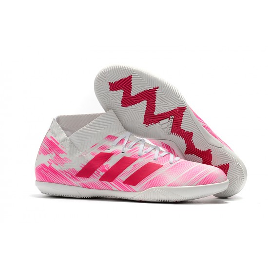 Kopačky Adidas Nemeziz Tango 18.3 IC Bílý Růžový