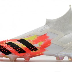 Kopačky Adidas Predator Mutator 20+ FG - Bílý oranžový Černá