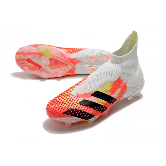 Kopačky Adidas Predator Mutator 20+ FG - Bílý oranžový Černá