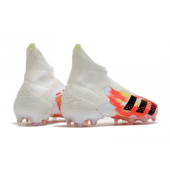 Kopačky Adidas Predator Mutator 20+ FG - Bílý oranžový Černá