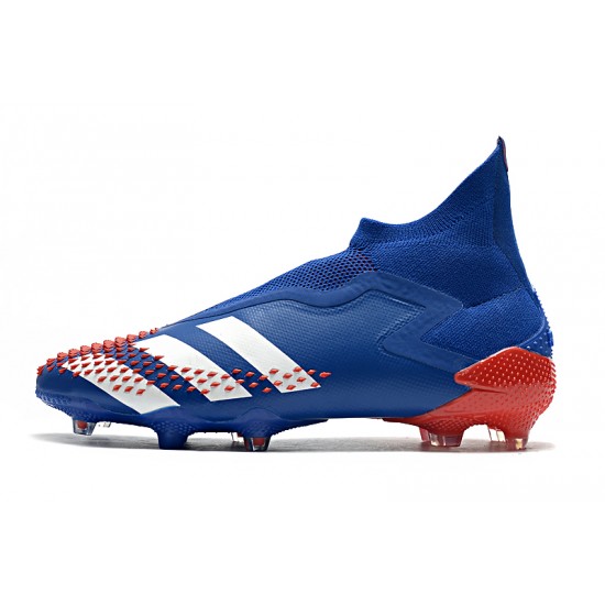 Kopačky Adidas Predator Mutator 20+ FG Tormentor - Modrý Bílý Červené