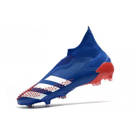 Kopačky Adidas Predator Mutator 20+ FG Tormentor - Modrý Bílý Červené