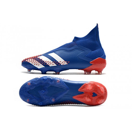 Kopačky Adidas Predator Mutator 20+ FG Tormentor - Modrý Bílý Červené