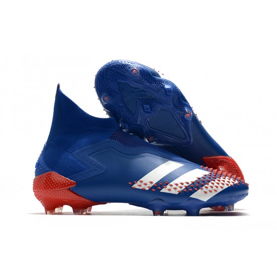 Kopačky Adidas Predator Mutator 20+ FG Tormentor - Modrý Bílý Červené