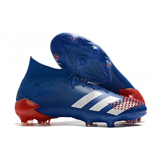 Kopačky Adidas Predator Mutator 20.1 FG Tormentor - Modrý Červené Bílý