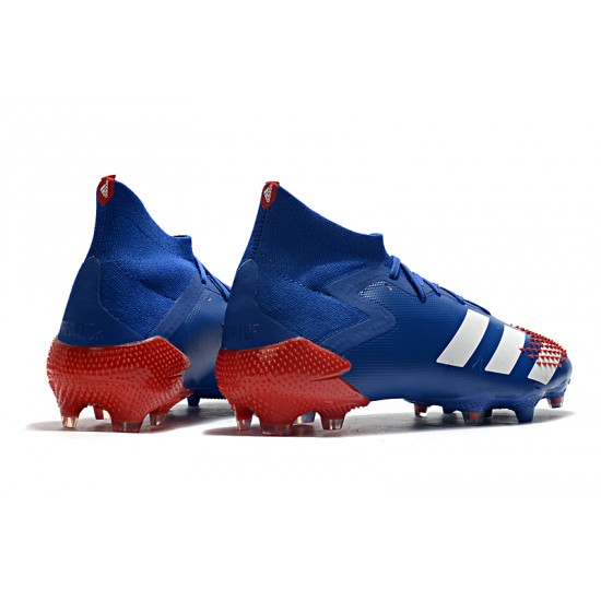 Kopačky Adidas Predator Mutator 20.1 FG Tormentor - Modrý Červené Bílý