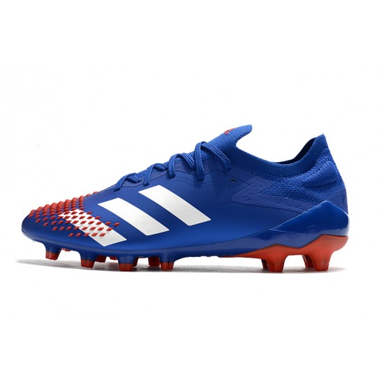 Kopačky Adidas Predator Mutator 20.1 Low AG Modrý Bílý Červené