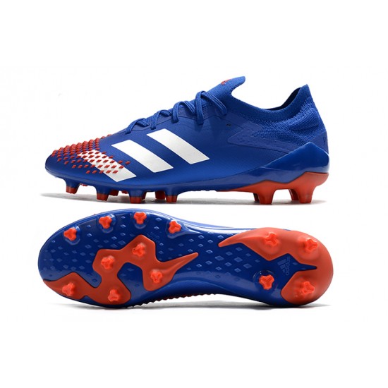 Kopačky Adidas Predator Mutator 20.1 Low AG Modrý Bílý Červené