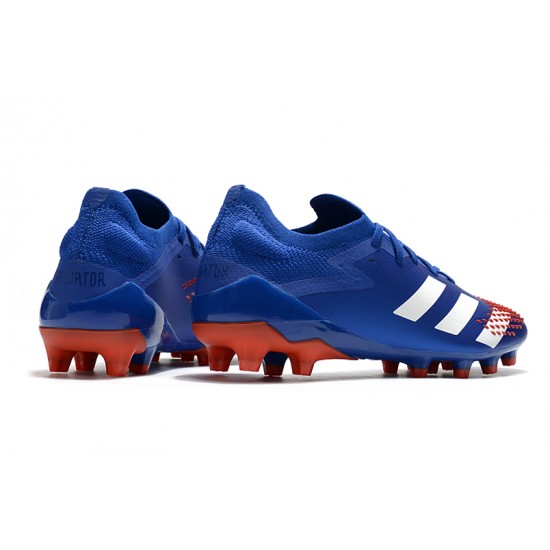 Kopačky Adidas Predator Mutator 20.1 Low AG Modrý Bílý Červené