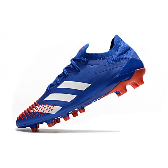 Kopačky Adidas Predator Mutator 20.1 Low AG Modrý Bílý Červené