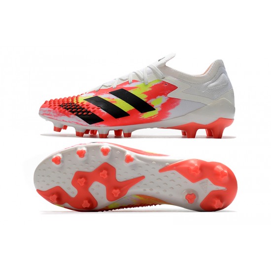 Kopačky Adidas Predator Mutator 20.1 Low AG Bílý oranžový Černá