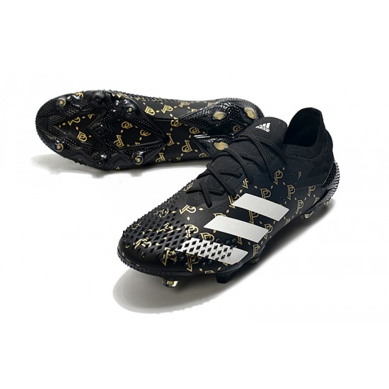 Kopačky Adidas Predator Mutator 20.1 Low FG - Černá Gold Bílý