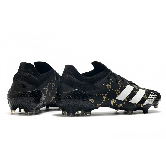 Kopačky Adidas Predator Mutator 20.1 Low FG - Černá Gold Bílý