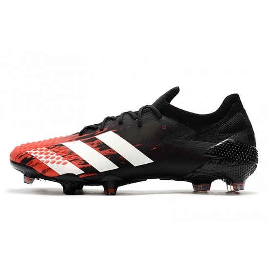 Kopačky Adidas Predator Mutator 20.1 Low FG - Černá Červené Bílý