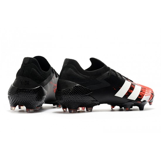 Kopačky Adidas Predator Mutator 20.1 Low FG - Černá Červené Bílý