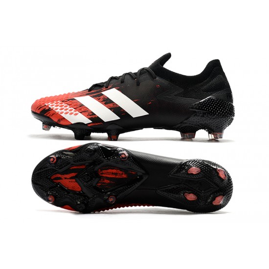 Kopačky Adidas Predator Mutator 20.1 Low FG - Černá Červené Bílý