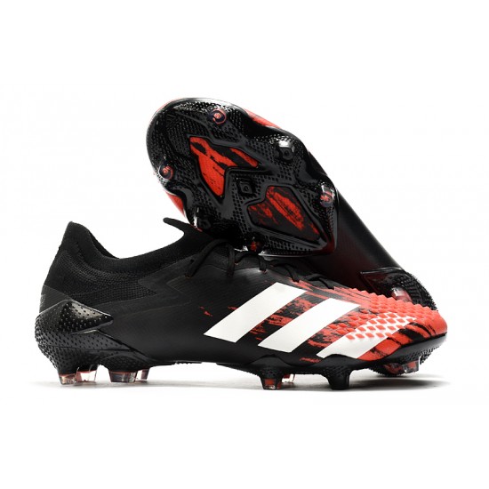 Kopačky Adidas Predator Mutator 20.1 Low FG - Černá Červené Bílý