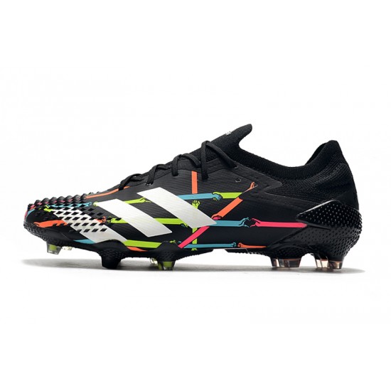 Kopačky Adidas Predator Mutator 20.1 Low FG - Černá Bílý Modrý Růžový