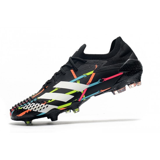 Kopačky Adidas Predator Mutator 20.1 Low FG - Černá Bílý Modrý Růžový