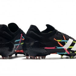 Kopačky Adidas Predator Mutator 20.1 Low FG - Černá Bílý Modrý Růžový