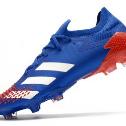 Kopačky Adidas Predator Mutator 20.1 Low FG - Modrý Bílý Červené