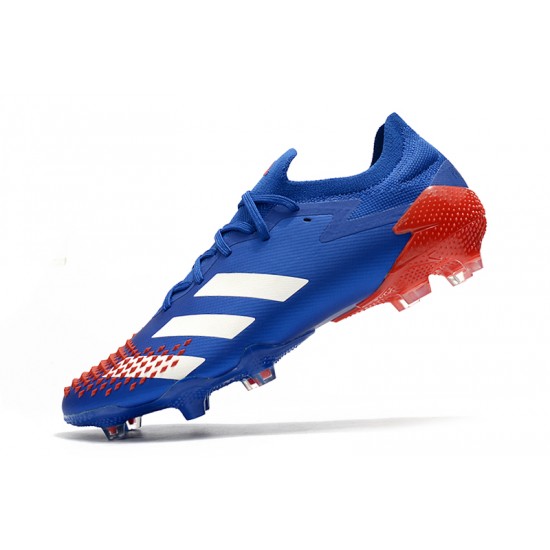 Kopačky Adidas Predator Mutator 20.1 Low FG - Modrý Bílý Červené