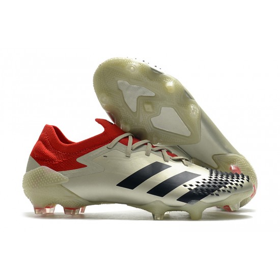 Kopačky Adidas Predator Mutator 20.1 Low FG - Champagne Černá Červené