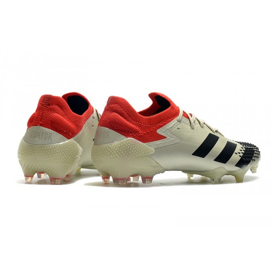 Kopačky Adidas Predator Mutator 20.1 Low FG - Champagne Černá Červené